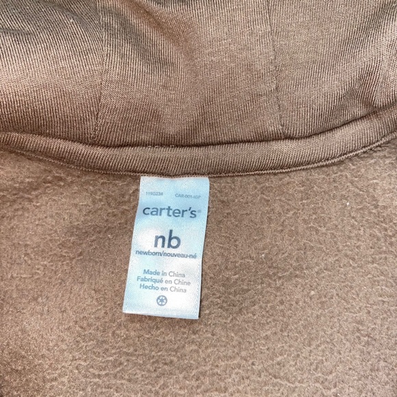 Carter’s Reindeer Zip Bunting Newborn Reindeer Pram Newborn Holiday Bunting - Picture 4 of 14